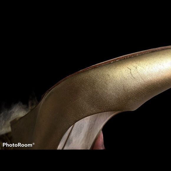 Cole Haan Gold Wedges 7M - Picture 7 of 16